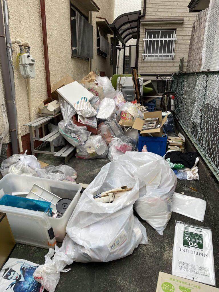 大阪市の不用品回収事例：引越し残置物の処分